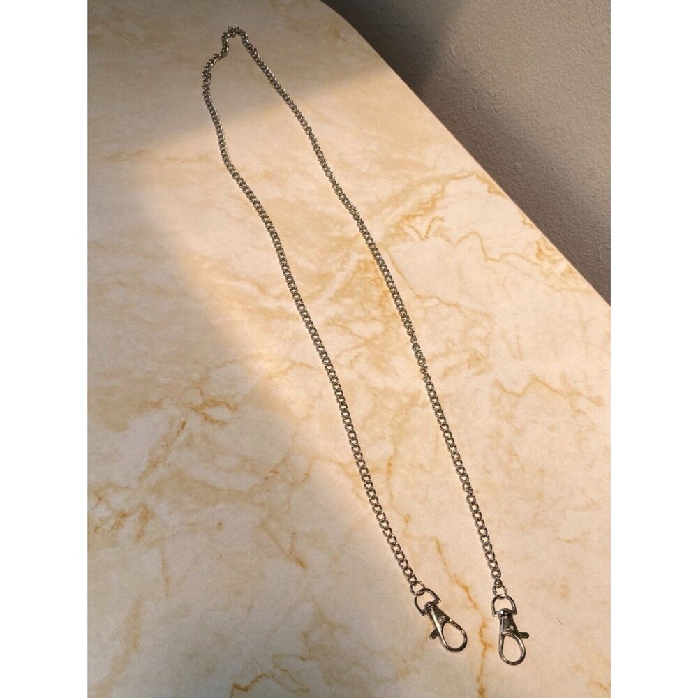 Purse Chain Strap Replacement Crossbody Bag Handbag Purse (Silver) 21"